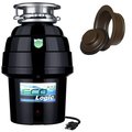 Eco Logic 3/4 HP Continuous Feed Garbage Disposal with Oil Rubbed Bronze Sink Flange 10-US-EL-9-DS-3B-ORB